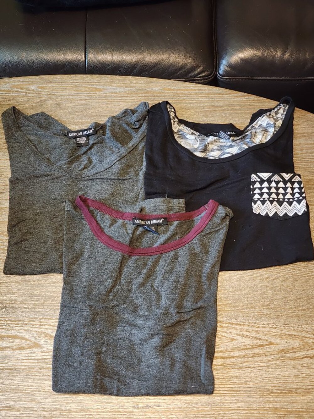 American Dream Short Sleeve Shirt Lot, Size Large